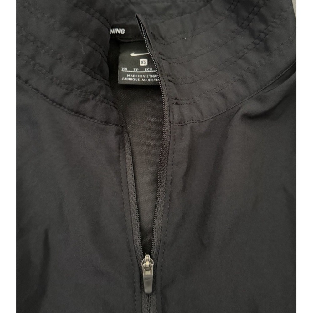 Nike Running Jacket Women's XS Black Icon Clash Sheer Sleeve Packable DD2285 - Picture 4 of 12